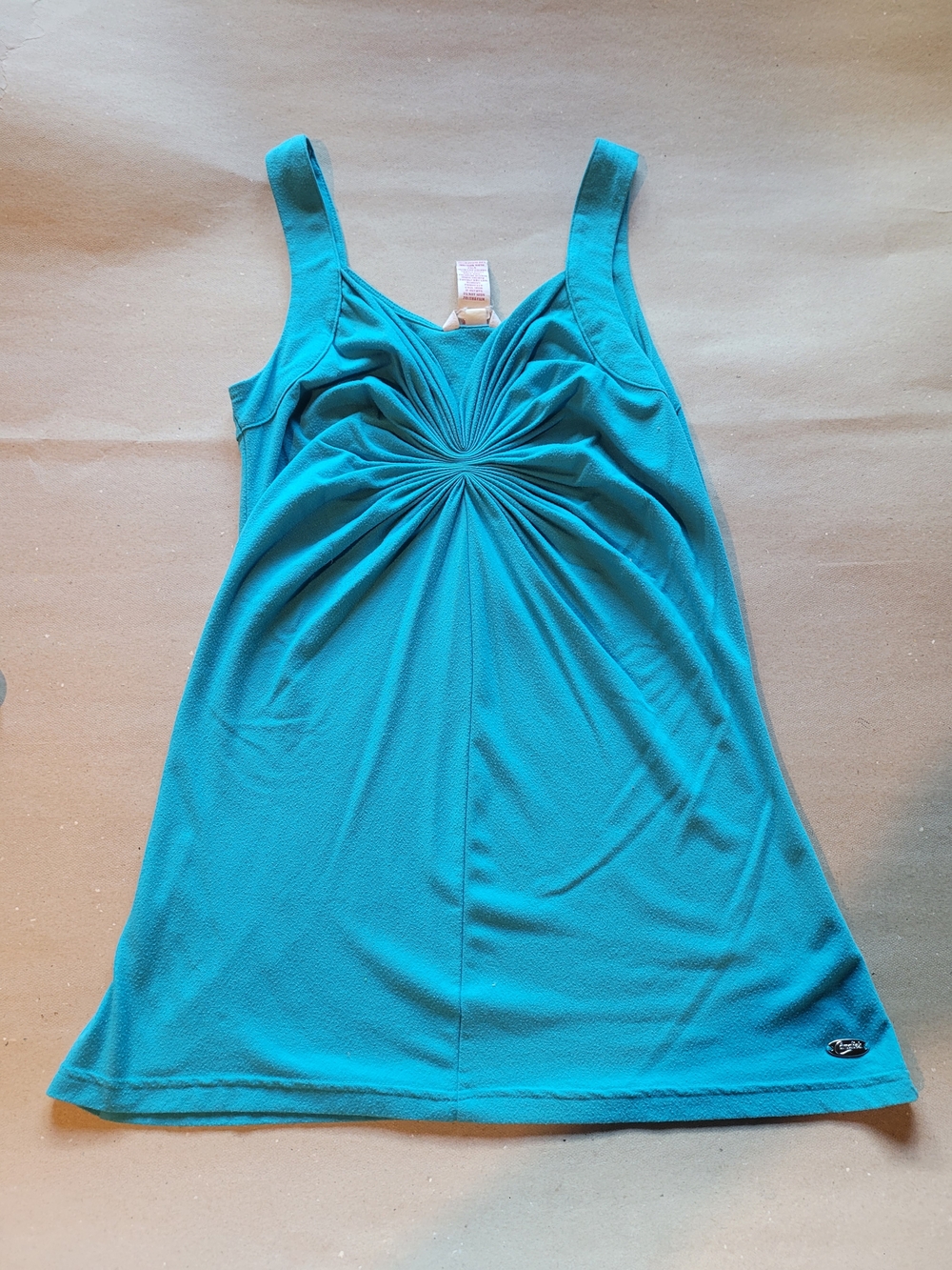 Candie's Teal Ruched Tank Top